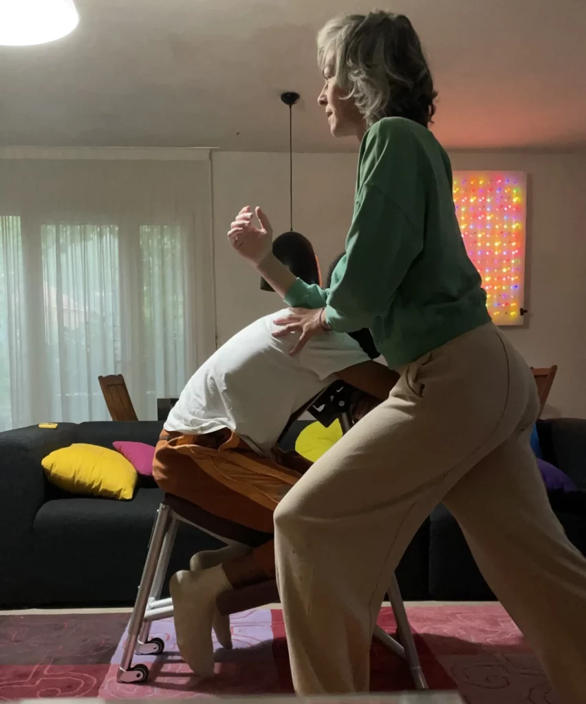 Massage sur chaise à domicile